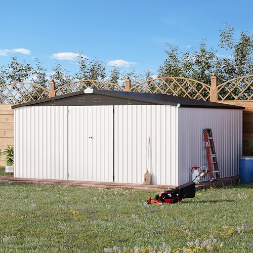 12' x 14' Waterproof Metal Outdoor Storage Shed