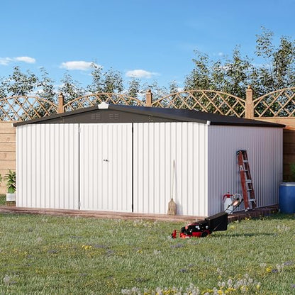 12' x 14' Waterproof Metal Outdoor Storage Shed