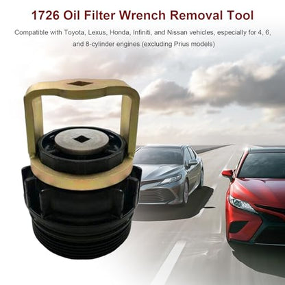 1726 Oil Filter Wrench Removal Tool Compatible with Toyota Nissan