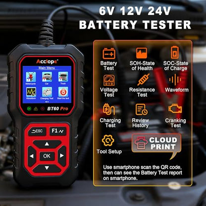 BT60 PRO Car Battery Tester 6V