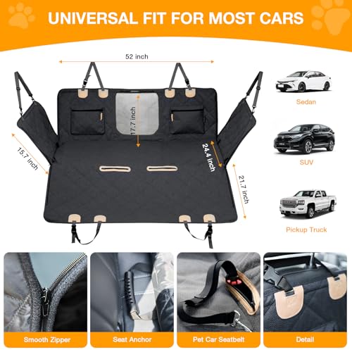 Dog Car Seat Cover for Back Seat