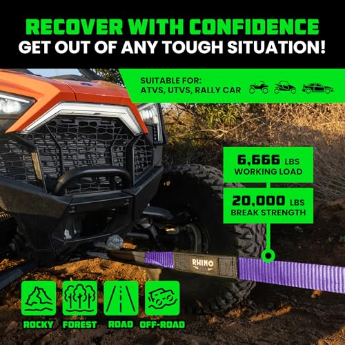 Offroad Recovery Tow Strap (20 Foot)