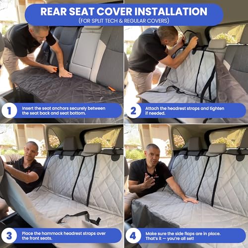 Heavy Duty Rear Seat Cover for Dogs