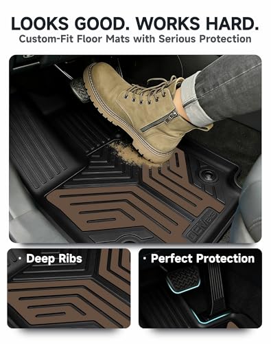 Premium Color TPE Floor Mats Custom Fit for Toyota RAV4 2019
