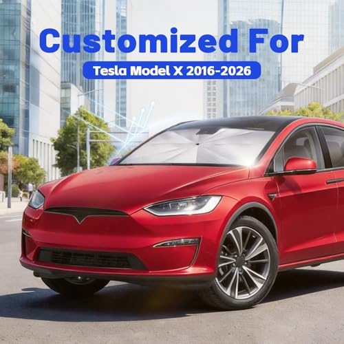 Car Windshield Sun Shade Umbrella for Tesla Model X 2016