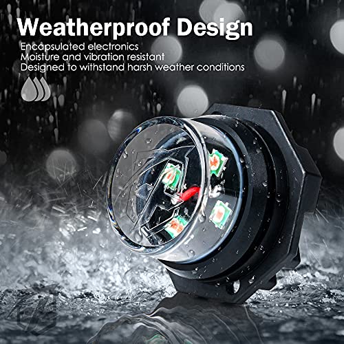 White Red LED Hideaway Strobe Lights Kit