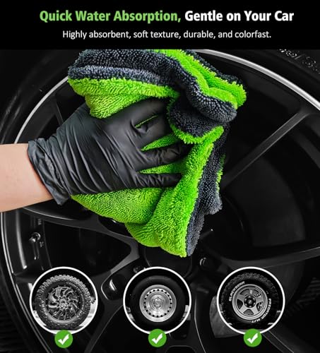 2 Pack 16"x16" Car Detailing Drying Towels (2 Count)