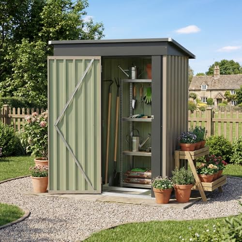 5x3 FT Outdoor Storage Shed with Floor Frame