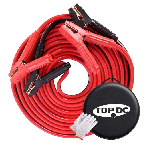 0 Gauge 30FT Jumper Cables Heavy Duty Booster