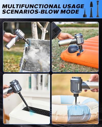 Handheld Car Vacuum Cordless Portable 17000PA Foldable HL133 Silver