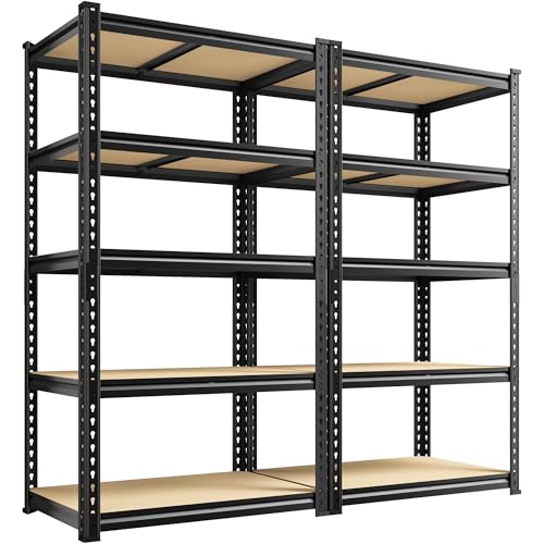 2 Pack Storage Shelves Adjustable and Wobble (2 Count)