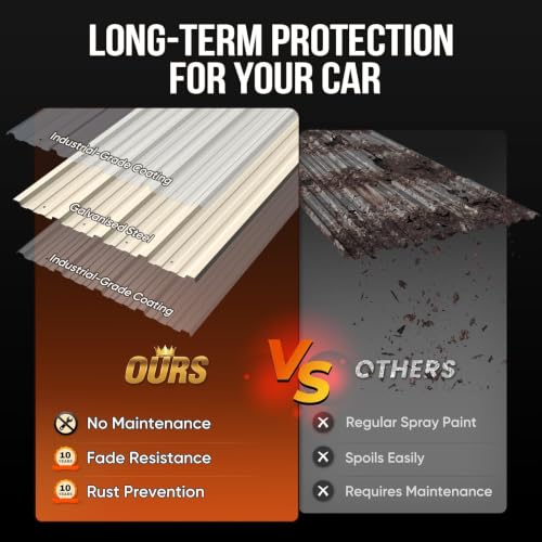 14x30x15 FT RV Metal Carport