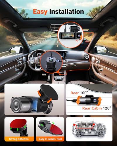 N5S 4 Channel 360 Degree 2.7K Dash Cam