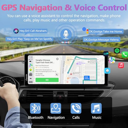 W903 Portable Carplay & Android Auto with Dash Cam