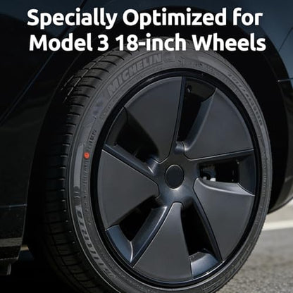 Automotive Alloy Wheel Rim Protector 18 Inch Alloy Rim Guards for Car Rims Compatible with Tesla Model 3 18 Inch (4 Count)