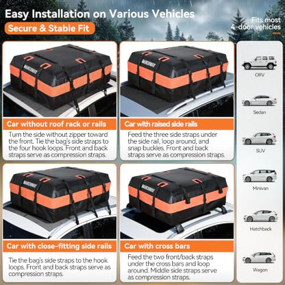 Waterproof Car Roof Luggage Bag
