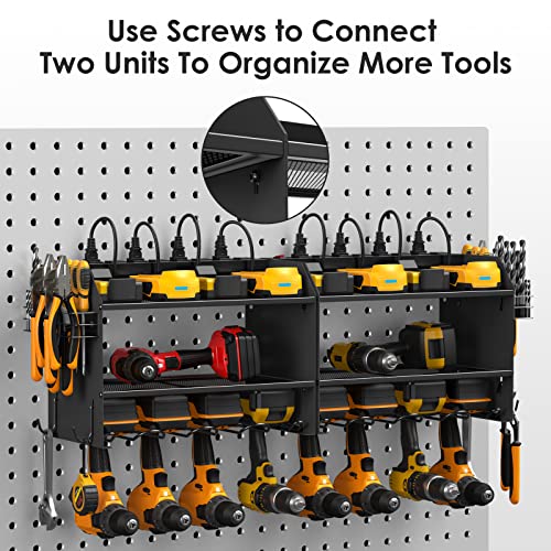 Wall Mount Modular Tool Charging Organizer