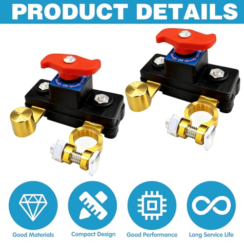 2PCS Car Battery Power Cut