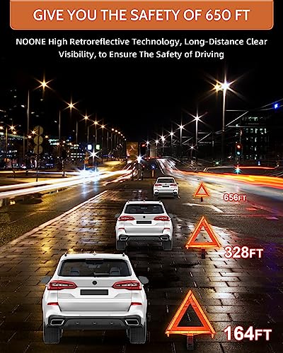 3 Pack Safety Triangles DOT Approved