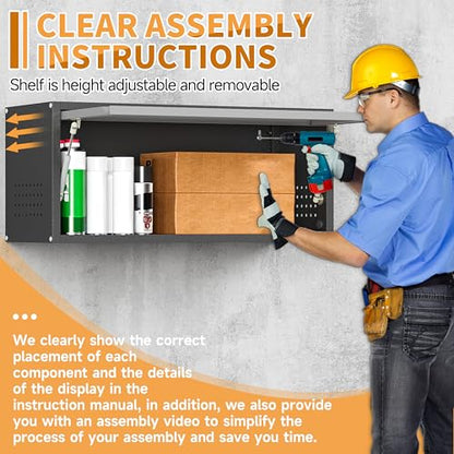 Metal Garage Wall Cabinet with Up