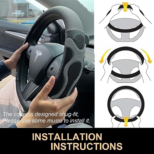 Comfy Grip Steering Wheel Cover for Tesla Model Y