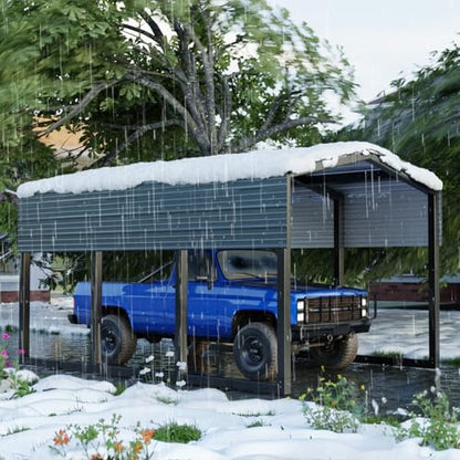 Metal Carport 10x15ft Heavy