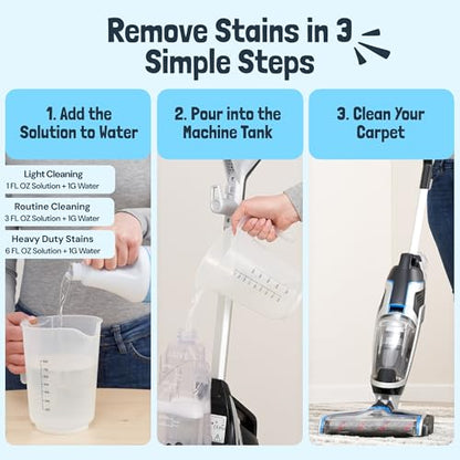 Carpet Cleaner Shampoo Solution for Machines (32 Fl Oz)
