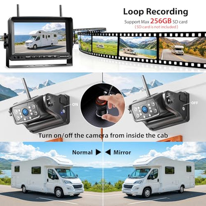 Magnetic Wireless RV Backup Camera System (2 Count)
