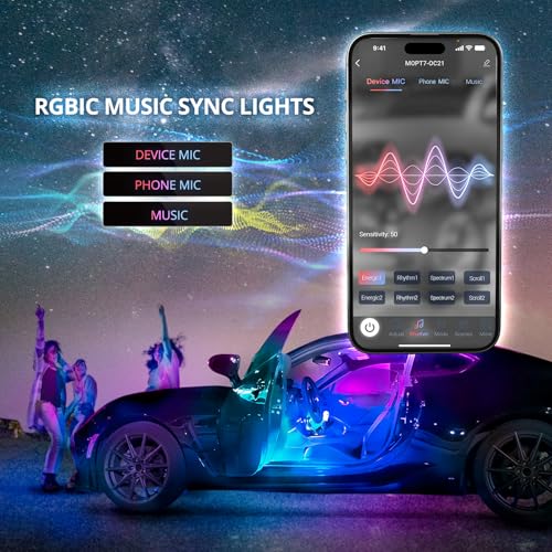 Aura DreamColor Double Glow Interior Truck Lights with App & Remote (6 Count)
