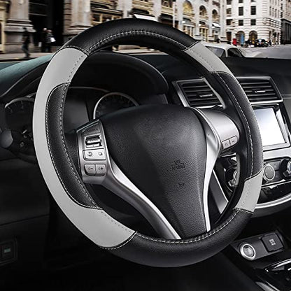 Leather Car Steering Wheel Cover