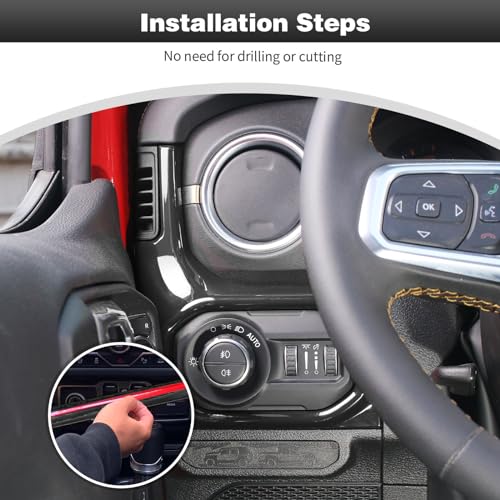 for JL Center Console Headlight Air Conditioning Control Panel & Co