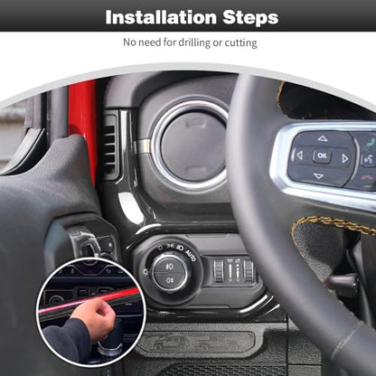 for JL Center Console Headlight Air Conditioning Control Panel & Co