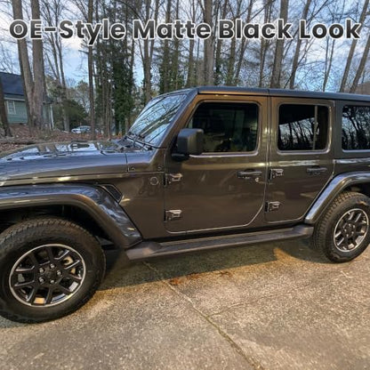 7" Running Boards Compatible with Jeep Wrangler JL 4 Door 2018 (2 Count)