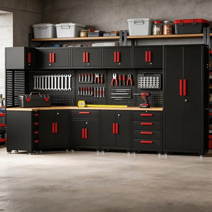 18 Piece Corner Garage Storage Cabinet System (18 Count)
