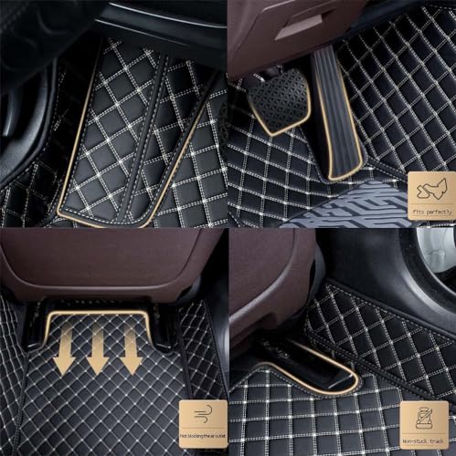 Car Floor Mat Fit 99% Sedans Sports Cars Luxury Custom Car Mats for SUV Women Leather Automotive Floor Mats All Weather Car Mats Diamond Floor Mats for Trucks