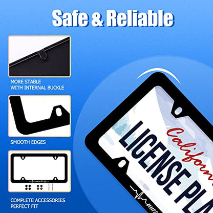Nurse Life License Plate Frame Stainless Steel Accessory 12.3x6.3 Inch