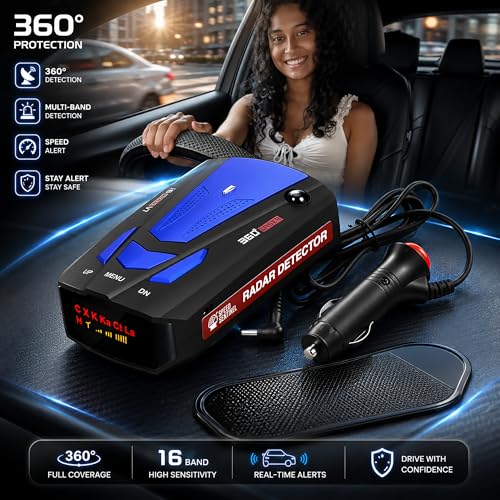 Speed Sentinel Radar Detector 360° Police Radar Detectors for Cars