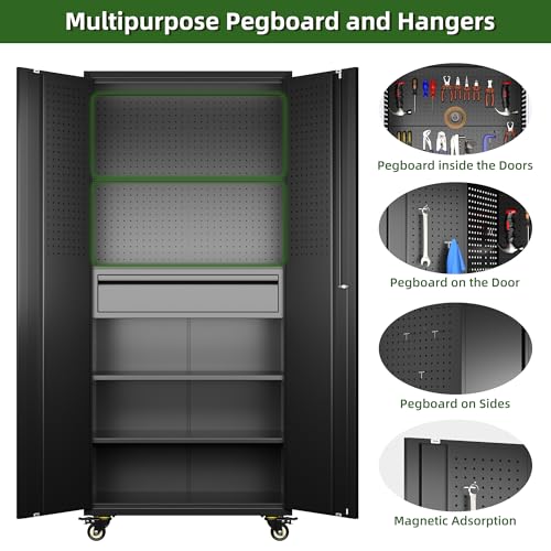Garage Storage Cabinet with Wheels