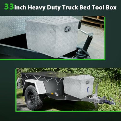 33 Inch Diamond Plate Truck Bed Tool Box