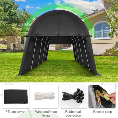 10x15 Carport Canopy Heavy Duty Portable Garage Tent