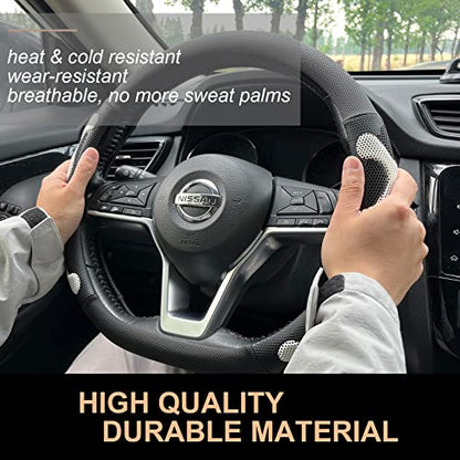 D Shaped Comfy Grip Steering Wheel Cover 14.5