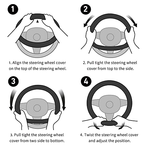 Soft Car Steering Wheel Cover for Sedan