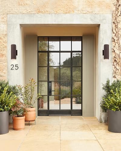 Cylinder Outdoor Wall Sconce Lights (2 Count)