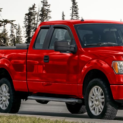 Tape on Extra Durable Rain Guards for Trucks Ford F150 2004