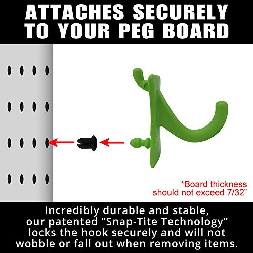 PegPro® J Hooks Kit for Standard “Wood Fiber” pegboard (24 Count)