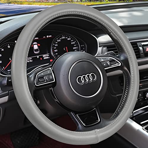 Heavy Duty Pure Cowhide Steering Wheel Cover SUV Car