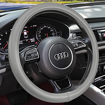 Heavy Duty Pure Cowhide Steering Wheel Cover SUV Car