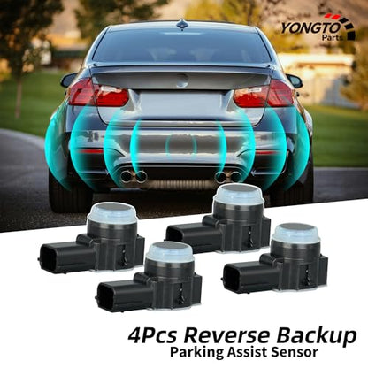 Reverse Parking Assist Sensors 23428268 Backup Bumper Sensor 4PCS Compatible with Chevy Silverado 1500 2500 Tahoe