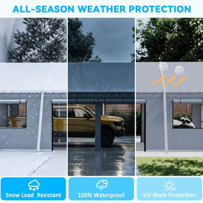 13x25 FT Heavy Duty Carport Canopy