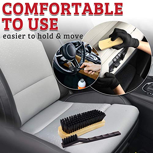 Leather & Upholstery Cleaning Brush Set (2 Count)